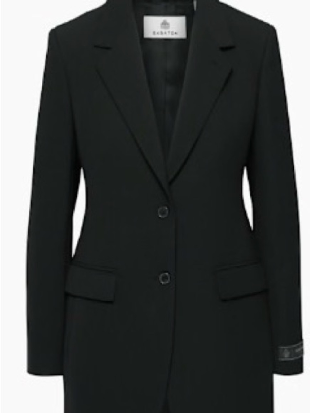Babaton Black Tailored Blazer Coat